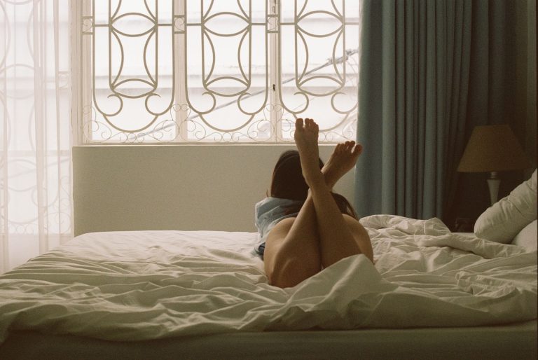 Intimate boudoir setting